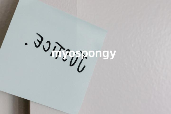 myospongy单词图解，单词释义场景配图