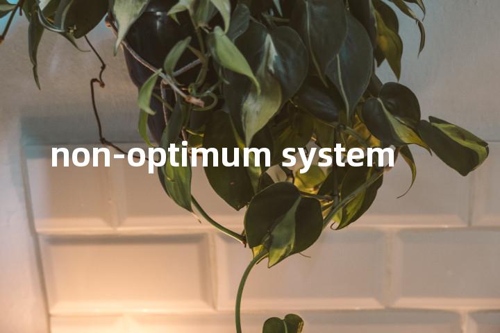 non-optimum system单词图解，单词释义场景配图