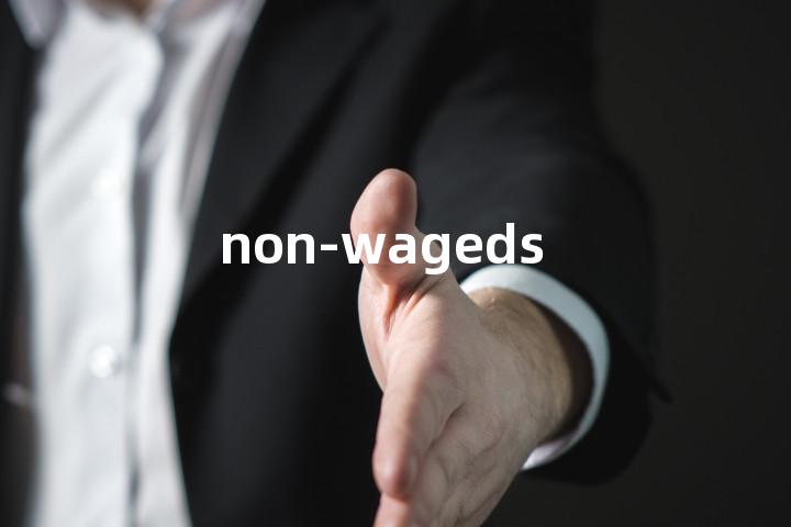 non-wageds单词图解，单词释义场景配图