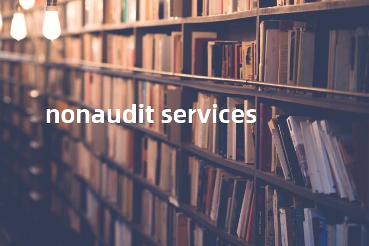 nonaudit services单词图解，单词释义场景配图