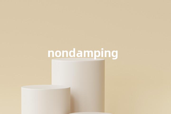 nondamping单词图解，单词释义场景配图
