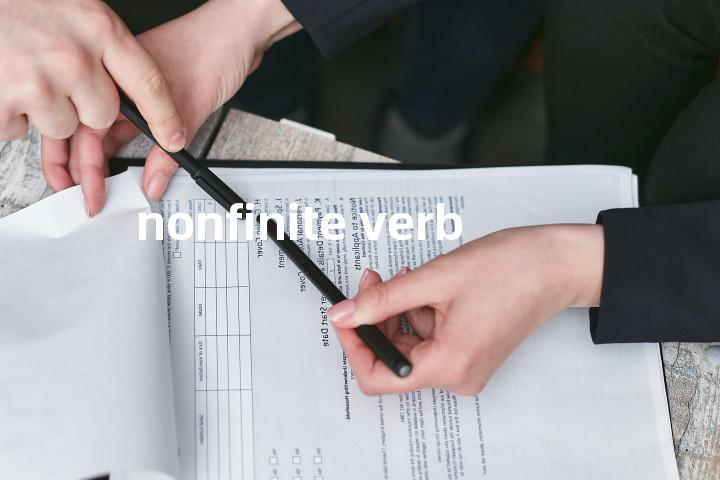 nonfinite verb单词图解，单词释义场景配图