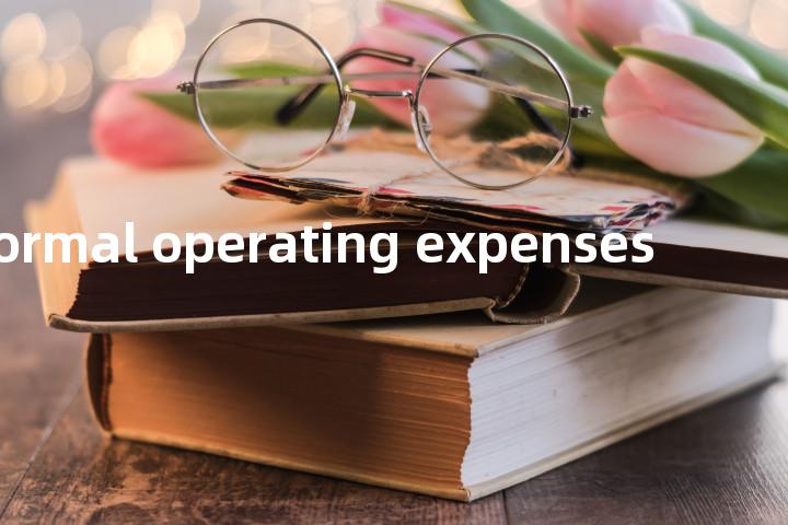 normal operating expenses单词图解，单词释义场景配图