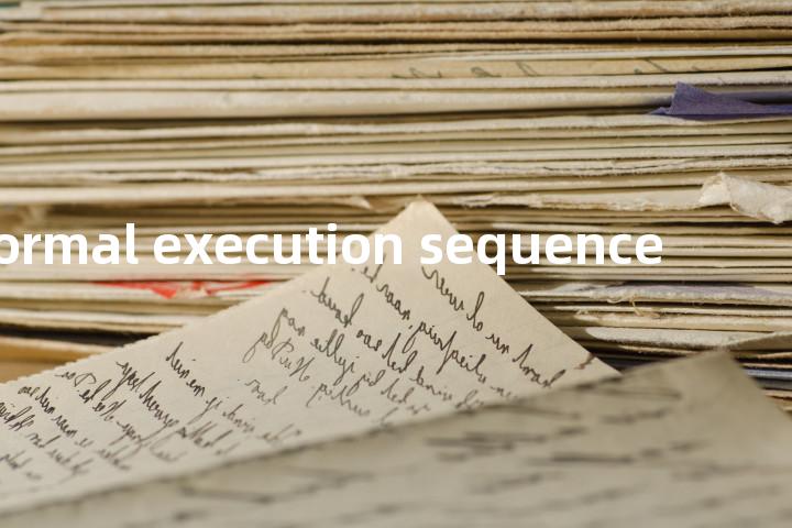 normal execution sequence单词图解，单词释义场景配图