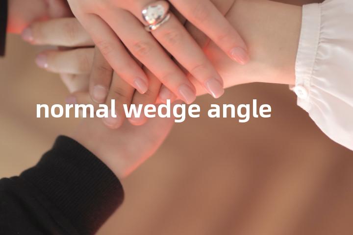 normal wedge angle单词图解，单词释义场景配图