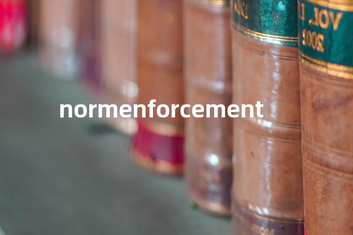 normenforcement单词图解，单词释义场景配图