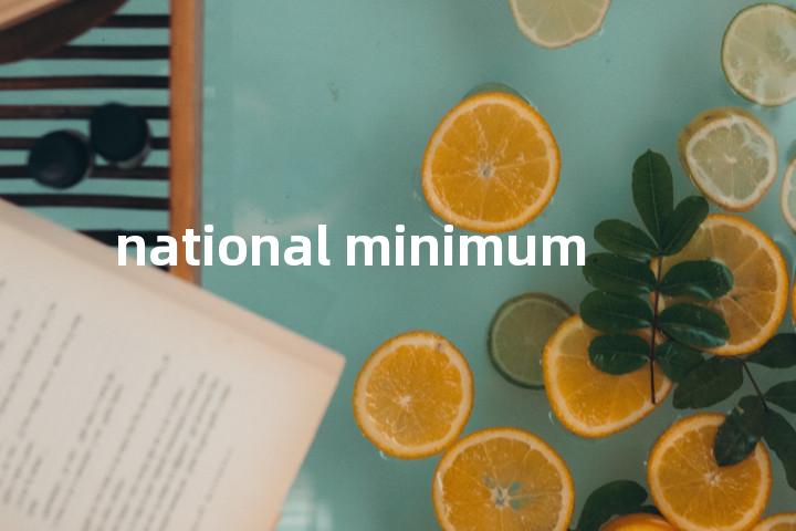 national minimum单词图解，单词释义场景配图