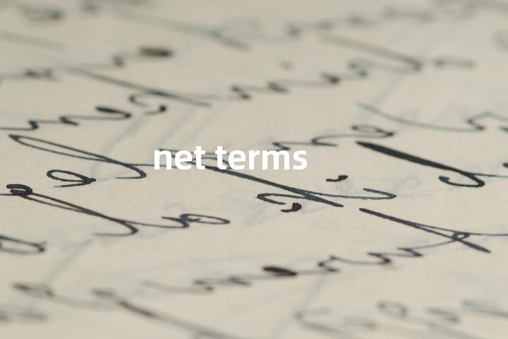 net terms单词图解，单词释义场景配图