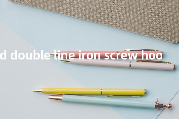 nickel-plated double line iron screw hook单词图解，单词释义场景配图