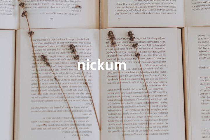 nickum单词图解，单词释义场景配图