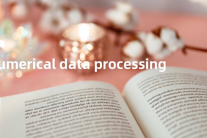 numerical data processing单词图解，单词释义场景配图