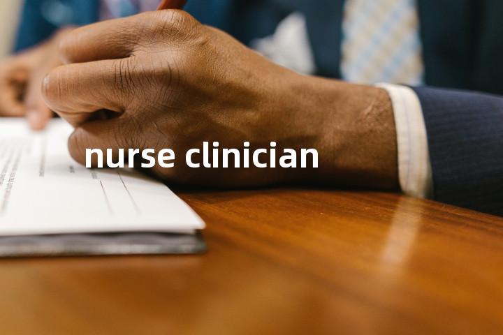 nurse clinician单词图解，单词释义场景配图