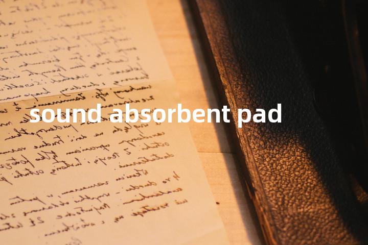 sound absorbent pad单词图解，单词释义场景配图