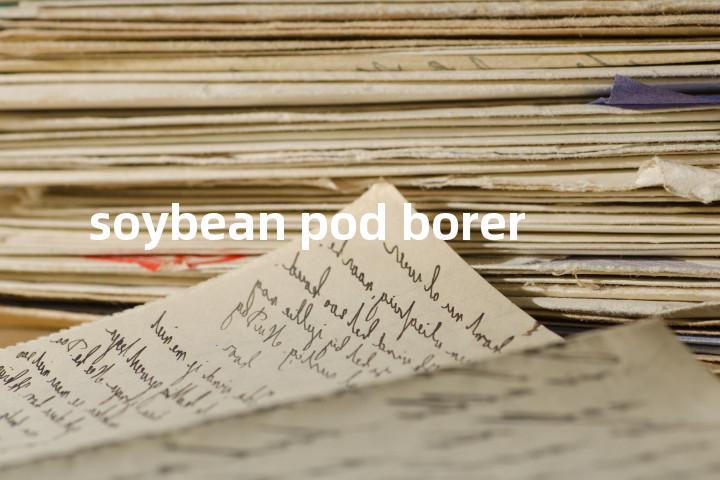 soybean pod borer单词图解，单词释义场景配图