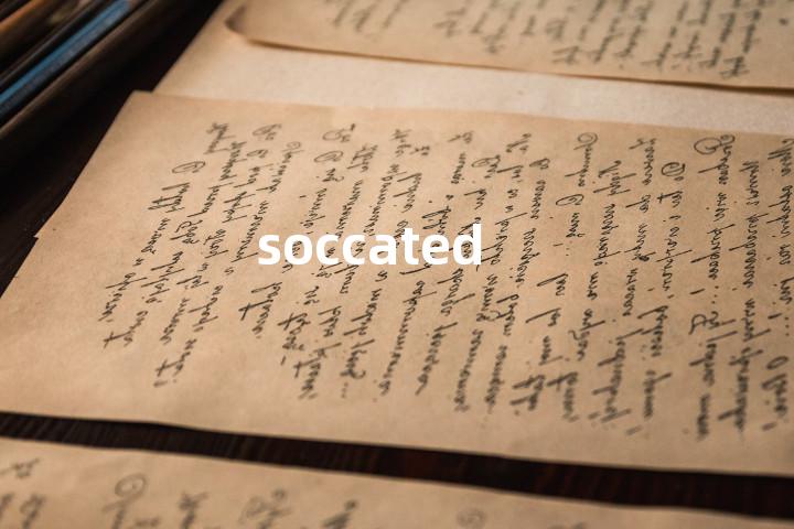 soccated单词图解，单词释义场景配图