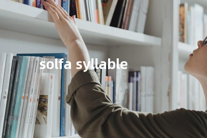 solfa syllable单词图解，单词释义场景配图
