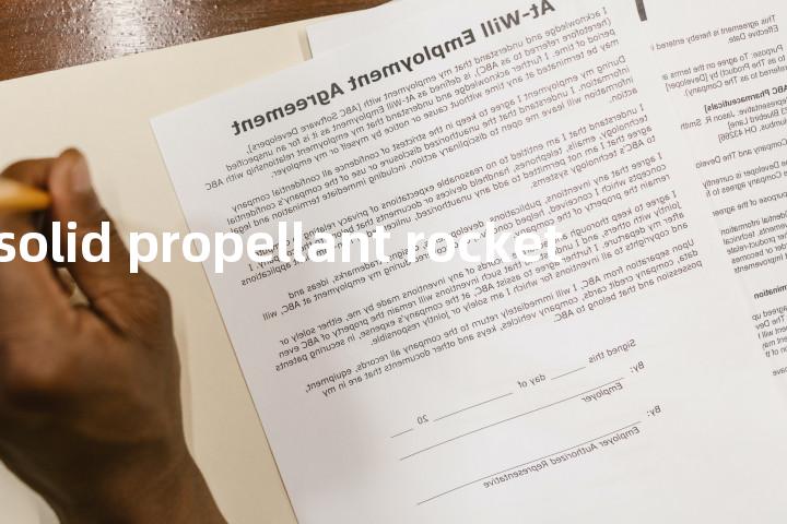 solid propellant rocket单词图解，单词释义场景配图