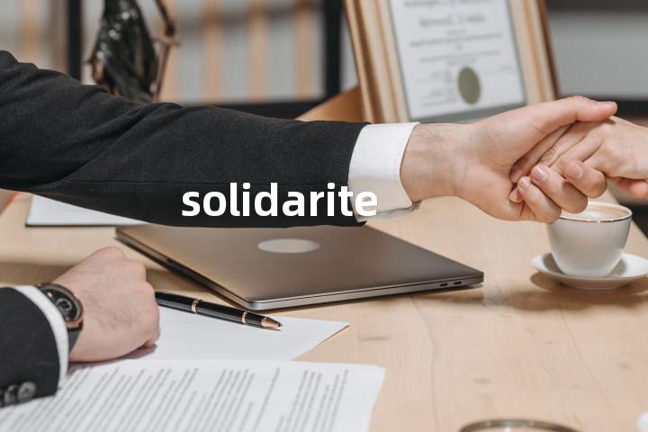 solidarite单词图解，单词释义场景配图