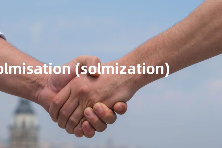 solmisation (solmization)单词图解，单词释义场景配图