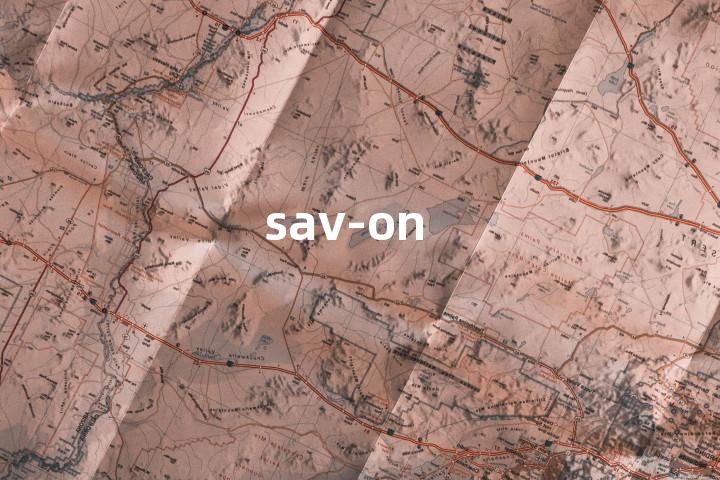 sav-on单词图解，单词释义场景配图