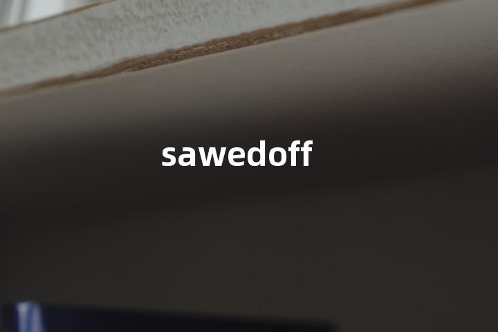 sawedoff单词图解，单词释义场景配图