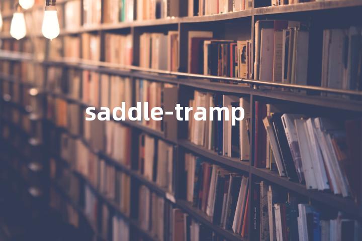 saddle-tramp单词图解，单词释义场景配图