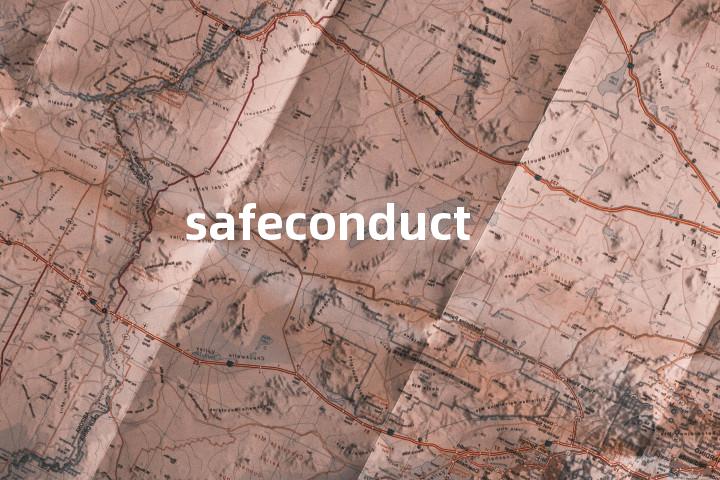 safeconduct单词图解，单词释义场景配图