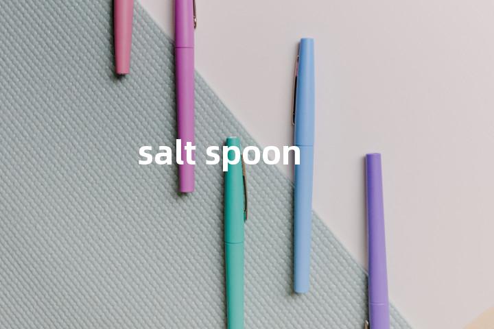 salt spoon单词图解，单词释义场景配图