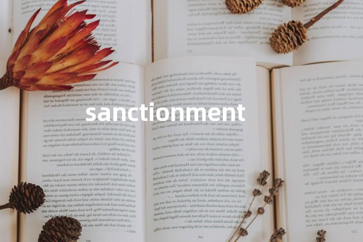 sanctionment单词图解，单词释义场景配图