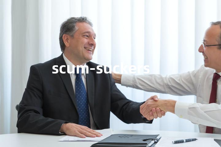 scum-suckers单词图解，单词释义场景配图