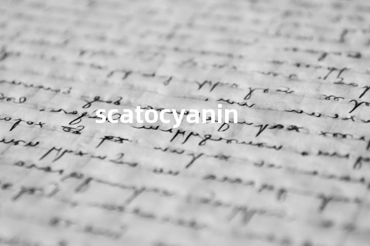 scatocyanin单词图解，单词释义场景配图