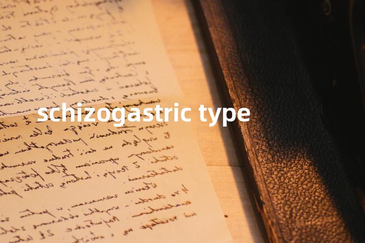 schizogastric type单词图解，单词释义场景配图