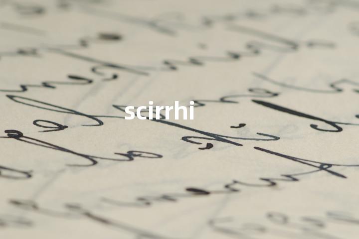 scirrhi单词图解，单词释义场景配图