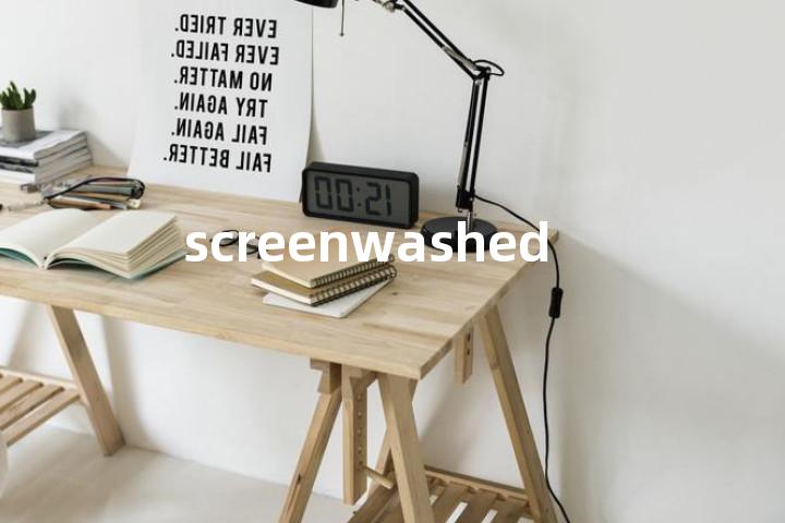 screenwashed单词图解，单词释义场景配图