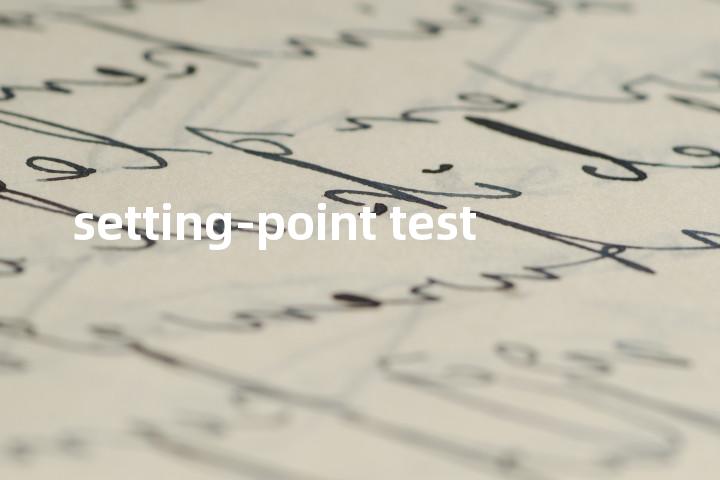 setting-point test单词图解，单词释义场景配图