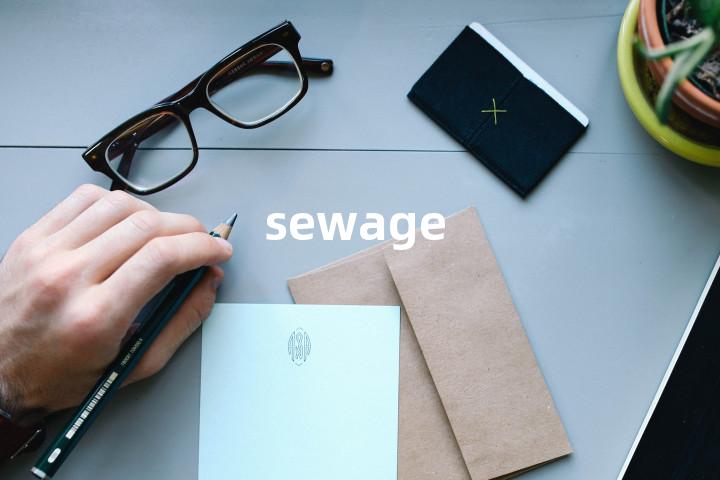 sewage