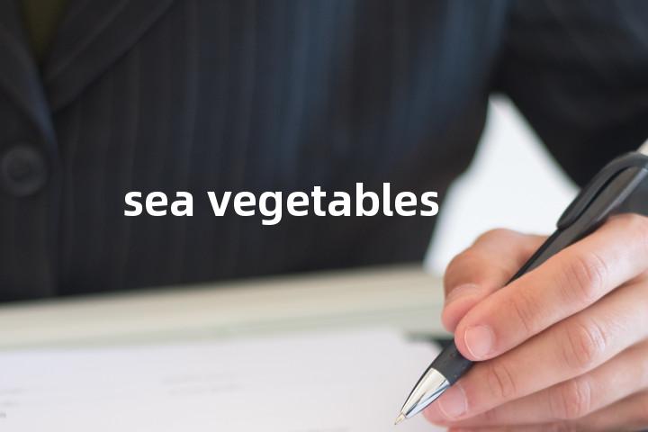 sea vegetables单词图解，单词释义场景配图