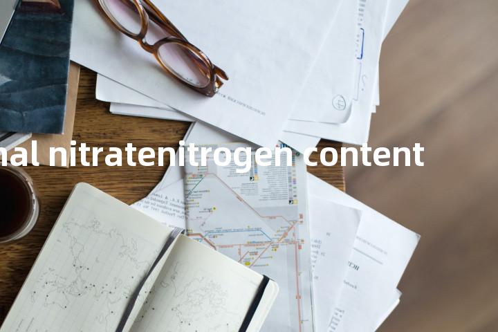 seasonal nitratenitrogen content单词图解，单词释义场景配图