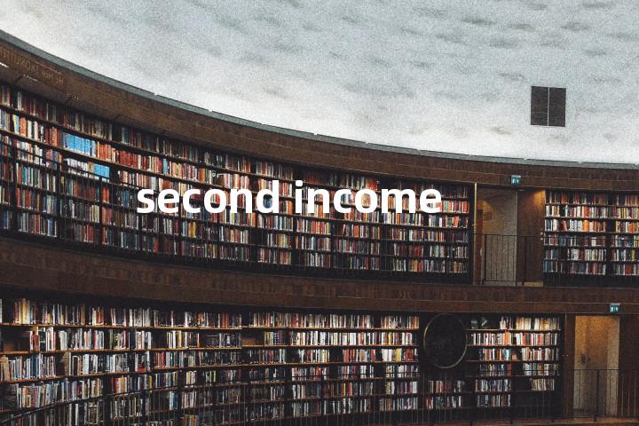 second income单词图解，单词释义场景配图