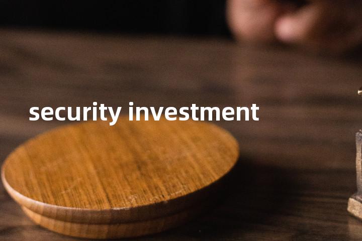 security investment单词图解，单词释义场景配图