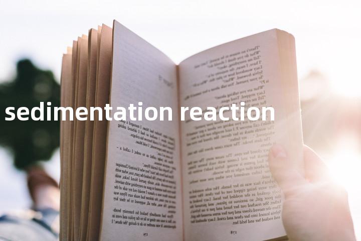 sedimentation reaction单词图解，单词释义场景配图