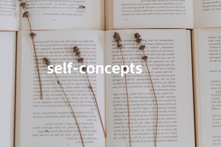 self-concepts单词图解，单词释义场景配图