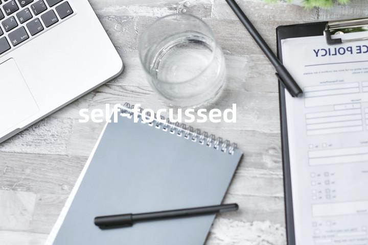 self-focussed单词图解，单词释义场景配图