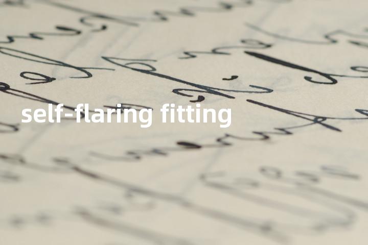 self-flaring fitting单词图解，单词释义场景配图
