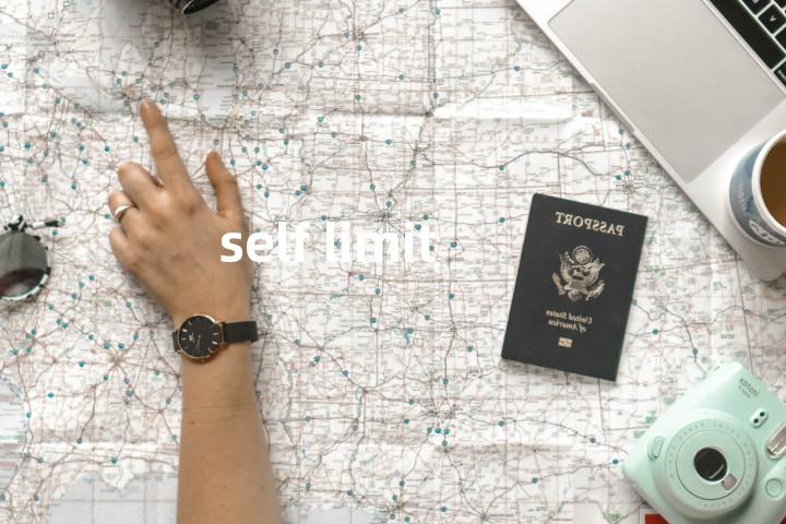 self limit单词图解，单词释义场景配图