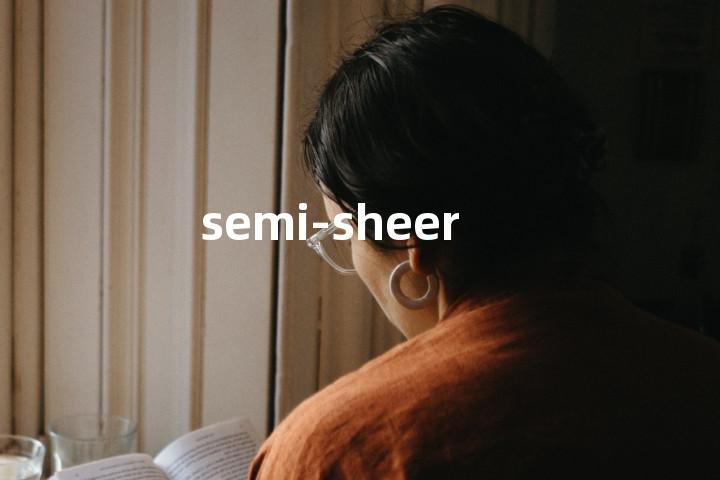 semi-sheer单词图解，单词释义场景配图