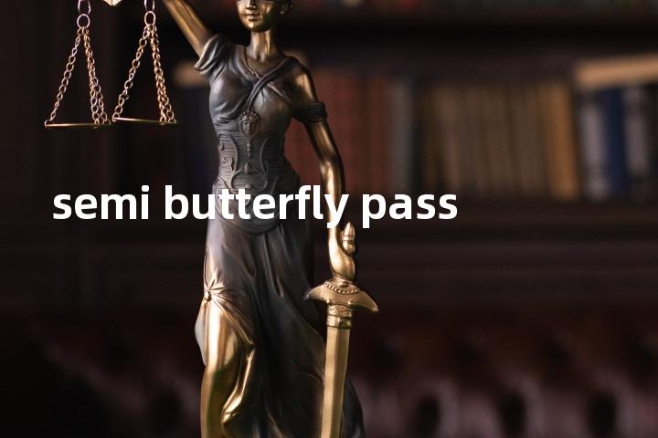 semi butterfly pass单词图解，单词释义场景配图