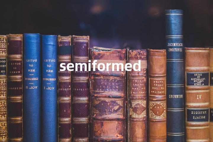semiformed单词图解，单词释义场景配图
