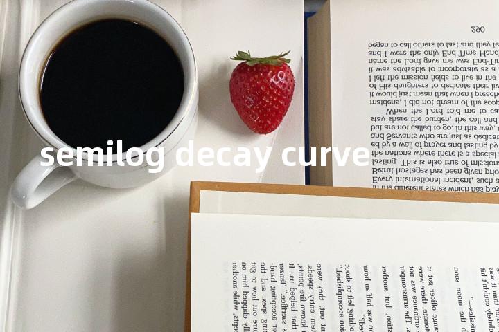 semilog decay curve单词图解，单词释义场景配图