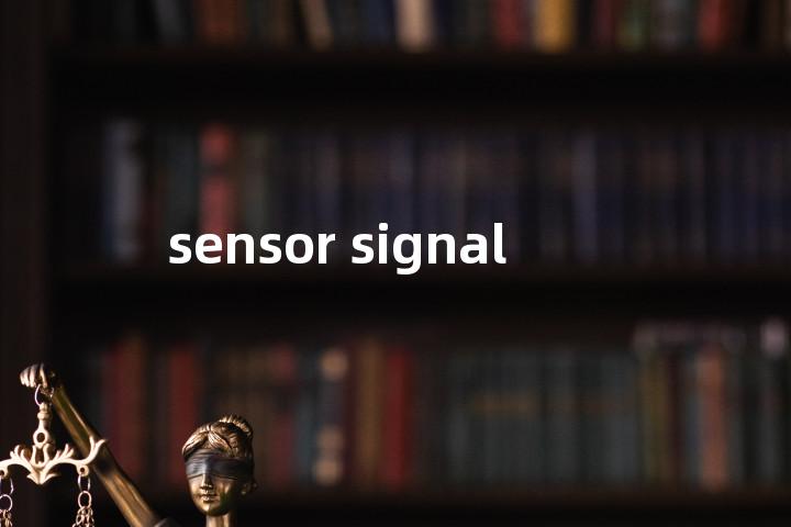 sensor signal单词图解，单词释义场景配图